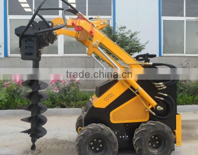 earth auger mini skid loader