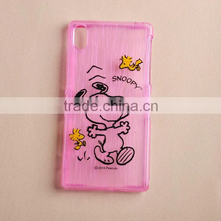 2015 Guangzhou factory drawbench water transfer TPU phone case for Sony Z2