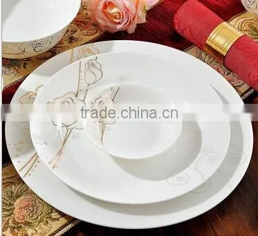 56 pcs flower dinner plate