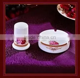56 pcs new house ceramic and porcelain dinner plate set for family