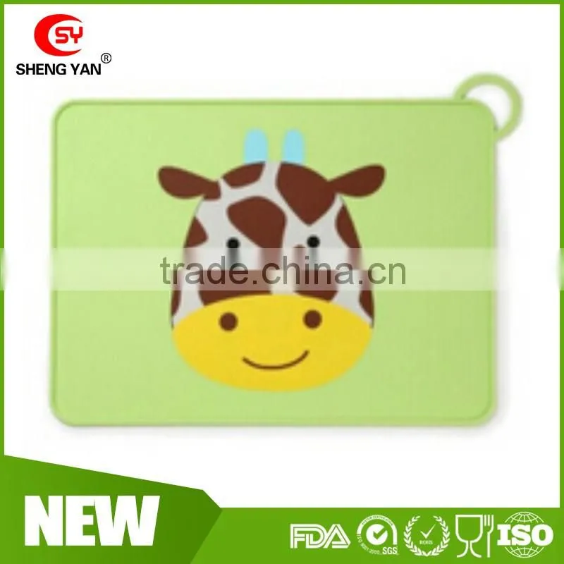 Heat resistant easy washing children silicone placemat,silicone eat mat