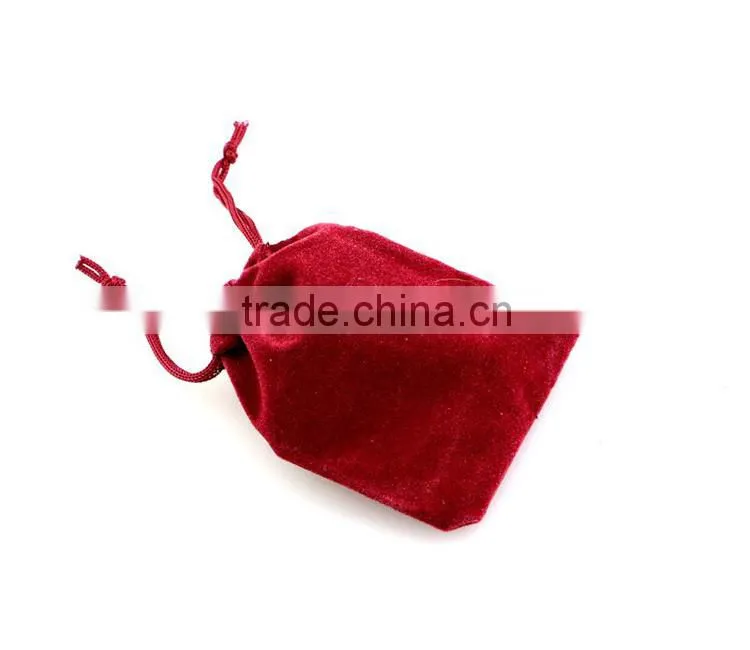 Red Velvet Gift Packing Drawstring Pouch
