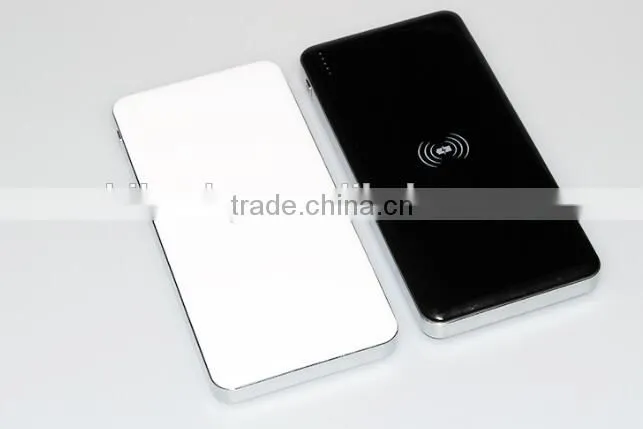 Wrieless power bank 10000mAh capacity with double USB