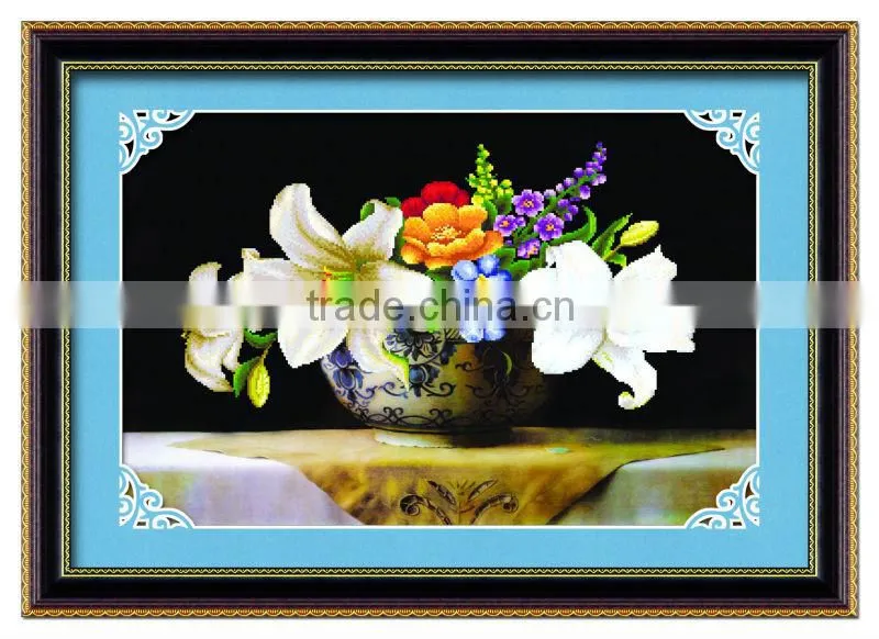 2014 DIY handcraft clock cross stitch