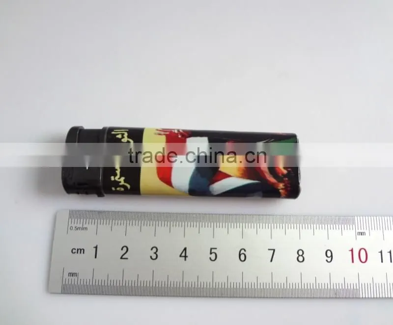 cheap price electric style normal flame lighter customized pvc picture cigarette lighter