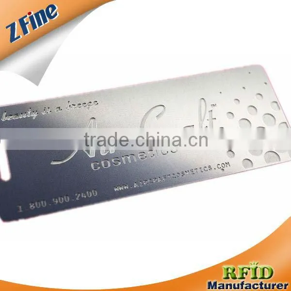 HOT!!!!Metal Card/cheap metal busniess card can be make with logo