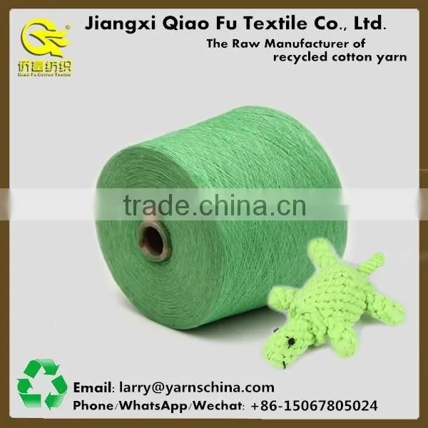 Customized Recycled Open End Polyester Blended Cotton Yarn Pet Toy Free Yarn Samples