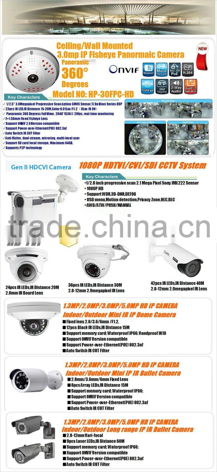 High Defintion POE NVR Kit Hisilicon CMOS Dome IP Camera 4CH CCTV System AHD Kit Set