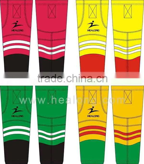 Dye Sublimated Fashionable Multi-color Ice Hockey Socks Custom Design for Men Hot Sale