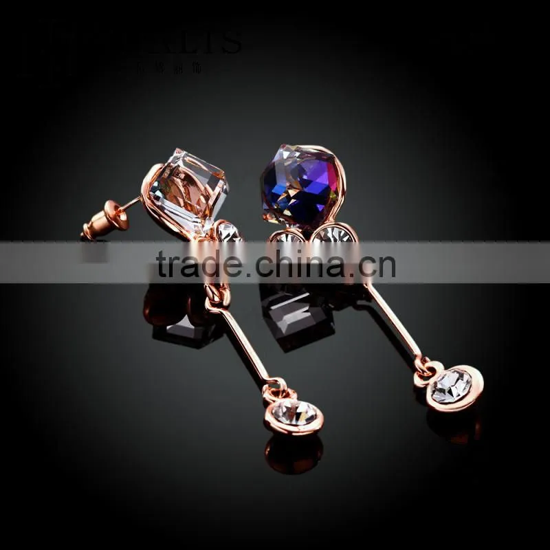 2015 Hot sale Lekani sparkling jewels 18K gold plated earring