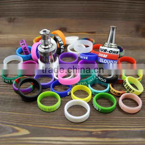 Customized box mod vaping band atomizer tank rba silicone band rubber mod body band silicone mod protector