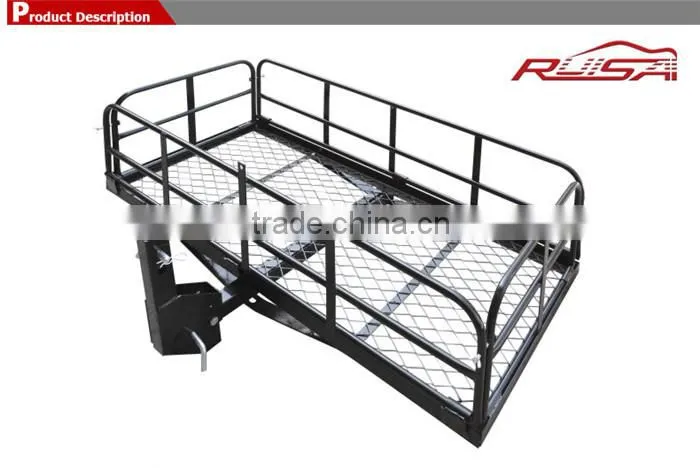 car hitch mount folding cargo carrier