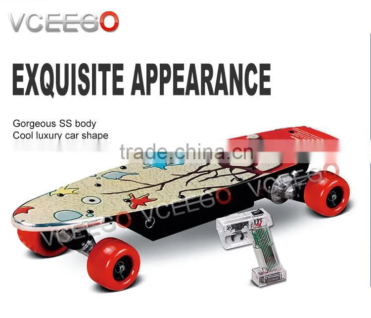 VCEEGO factory Awesome 250w easy to carry electric powered skateboard with brushless motor