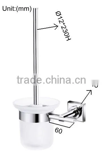 stainless steel bathroom brush holder