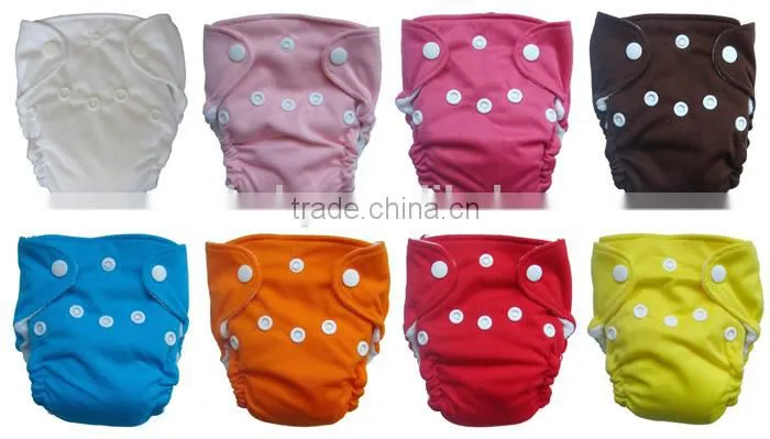 Double gussets soft breathable newborn AIO babies cloth diaper