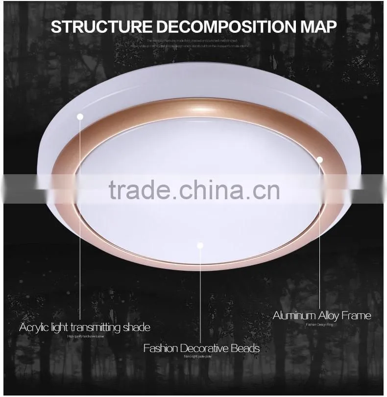 2016 hot sales ceiling light lamp round small for bedroom 18 to 36W