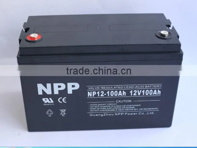 12v100ah rechargerable deep cycle solar battery