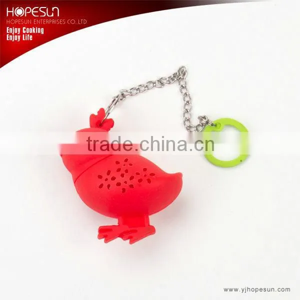 Sheep shape silicone tea infuser with chain