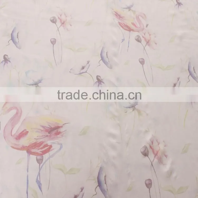 fashion design fabric printed by woven poplin cotton fabric for wedding dress