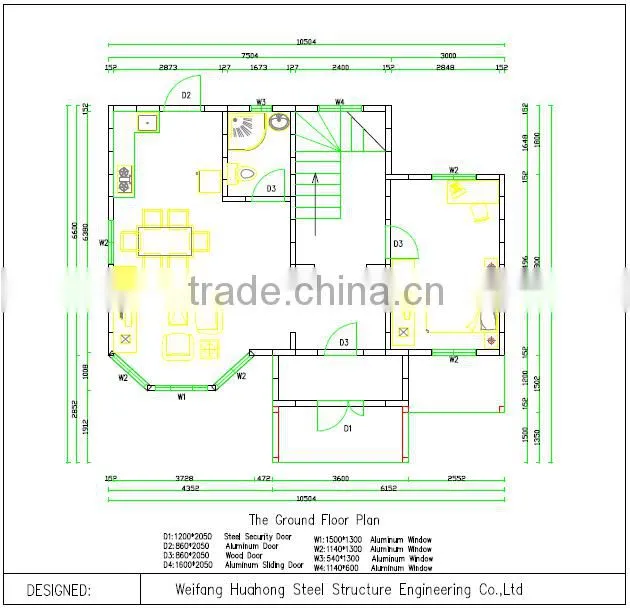 Waterproof materials prefab cement house /china designed modular house for Europe