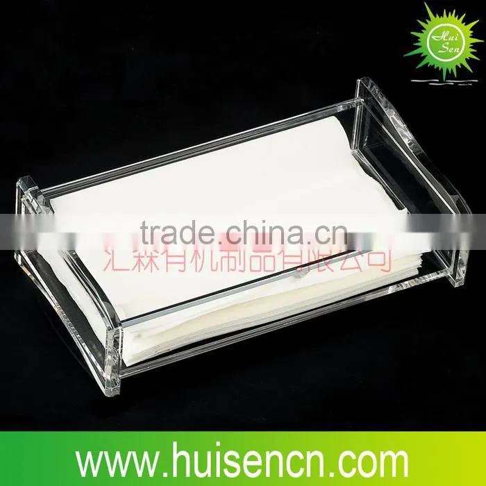 Acrylic tissue box