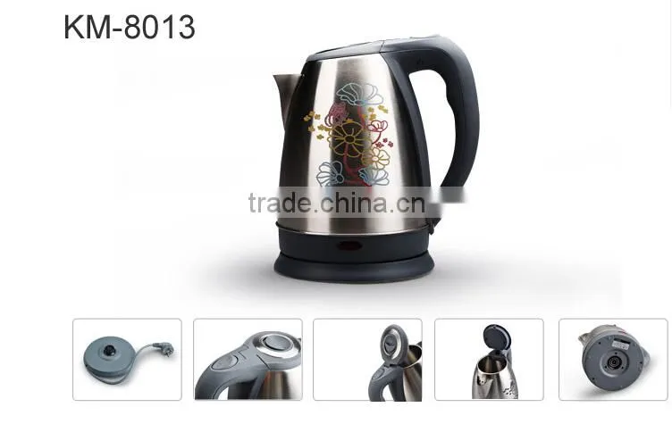 New Design Thermo stainless steel electric kettle