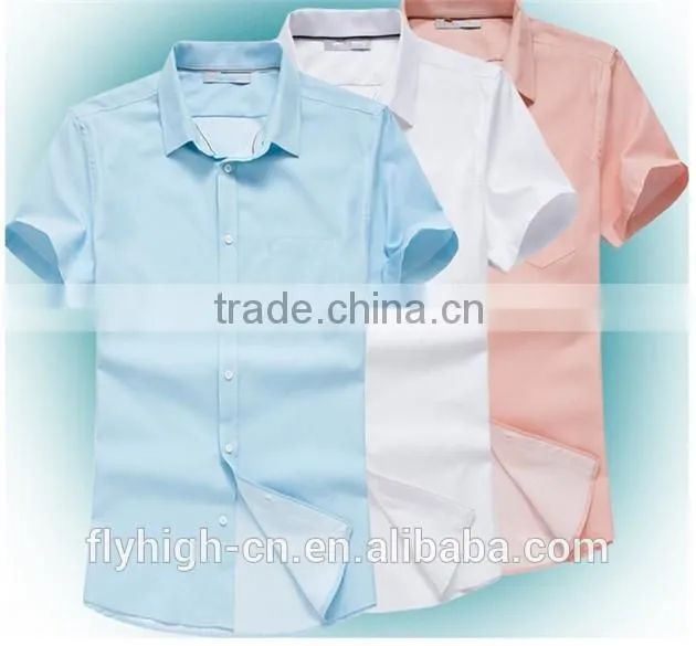 Hot Sale Men Casual Shirt Design Short Sleeve Casual Shirt Fabric