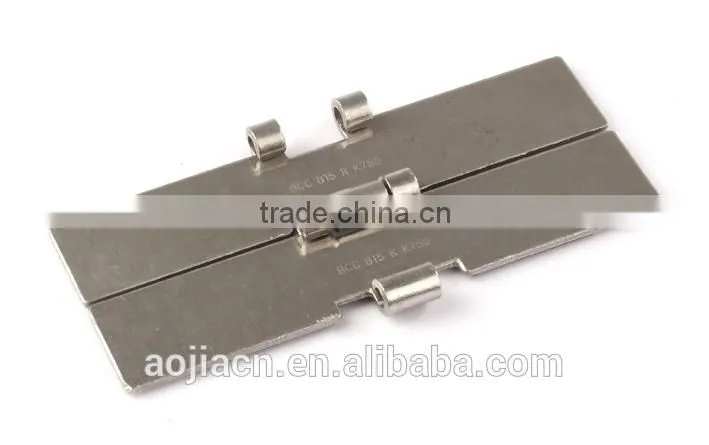 Industrial machine conveyor chain stainless slat top steel chain with rubber
