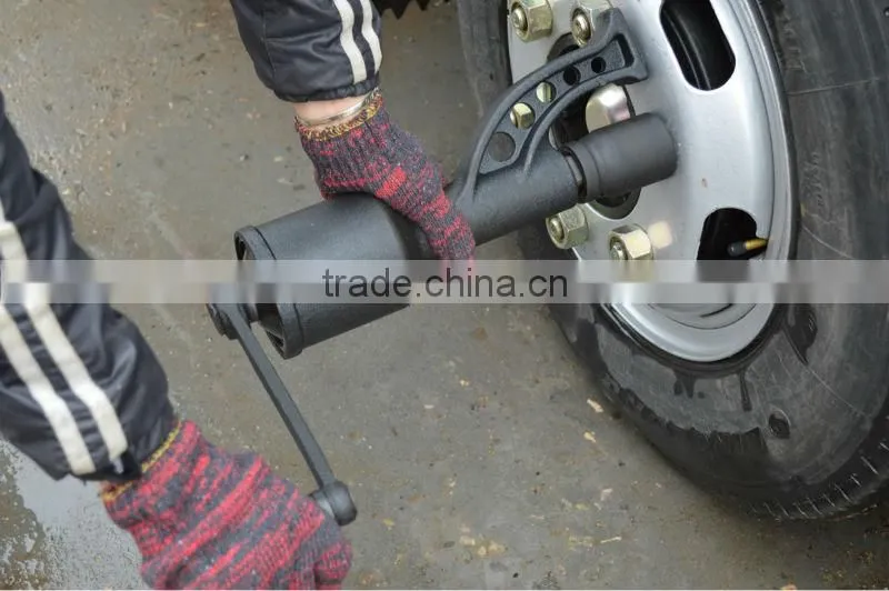 Truck tire impact wrench labor saving wrench