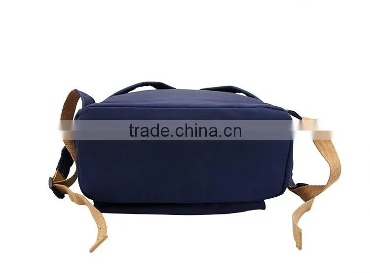 Canvas polyester leisure backpack bag 30-40L capacity daily using backpack