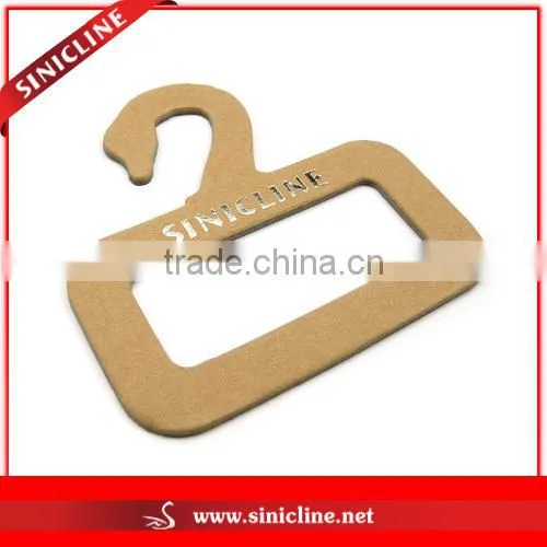 Sinicline Eco-friendly Paper Scarf Hanger/Hook With Silver Stamped Logo
