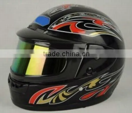 Yellow Alternating Blue Color Sport Racing Full Helmets/ Motorcycle Hemets