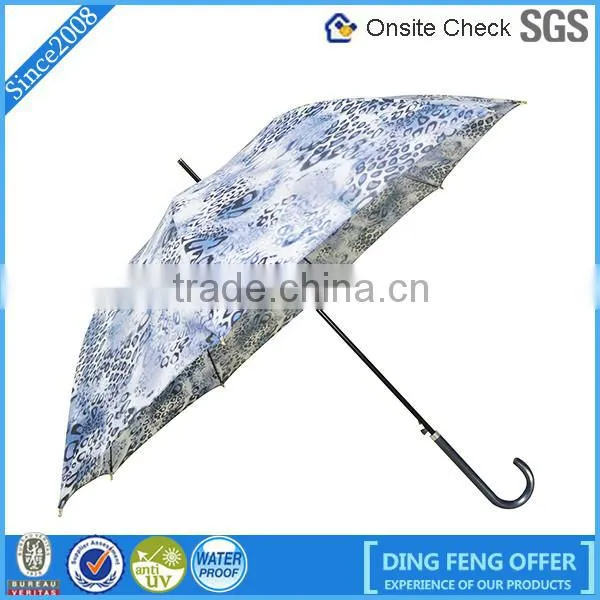 Best Quality Innovative Geometric Pattern Straight Bamboo Umbrella