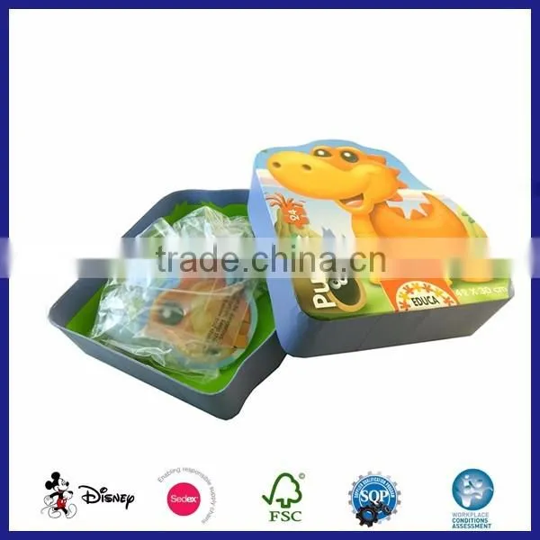education toys 2016 cardboard animal children toy puzzle