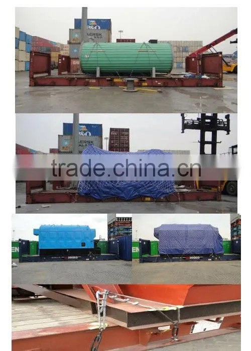 Industrial horizontal gas fired thermal oil furnace