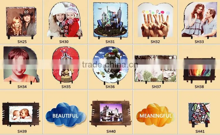 Sunmeta factory directly 3D sublimation blank rock photo SH25 20*20cm