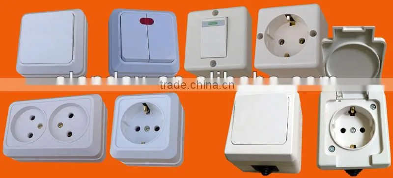 Euro Surface Mounted Wall Electrical Socket (S2010)