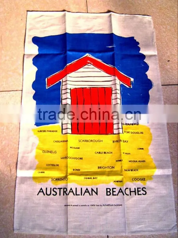 2015 new fashion cotton /linen tea towels for home decoration ,cheap promotional gift in high quality red flower -31