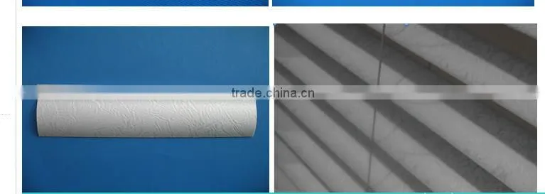 25mm pvc blind S Shape slat with emboss flower/roller blind