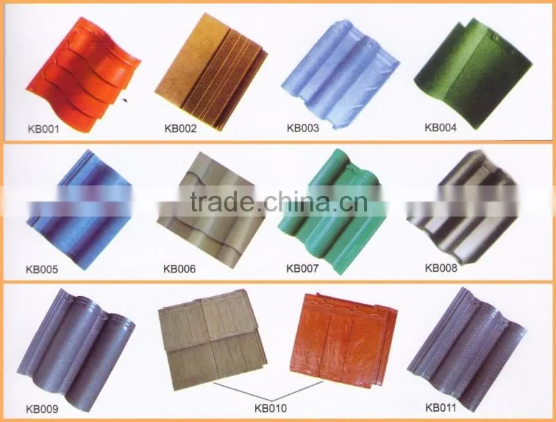 Customized Standard used widely color roof tile making machinery