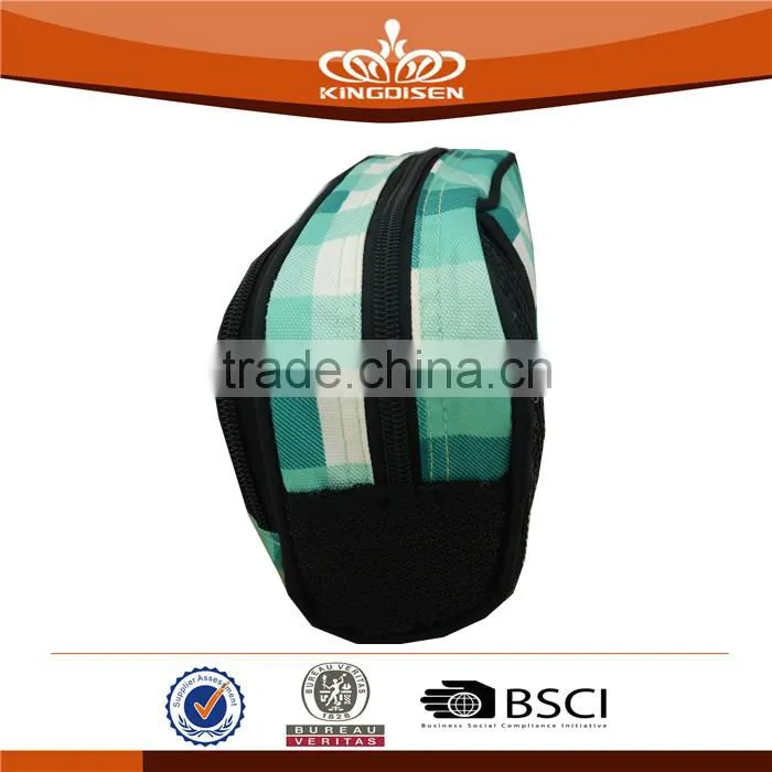 fashion double zipper pencil bag for kids