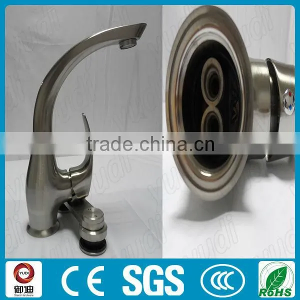 deck mounted kitchen stainless steel basin faucet