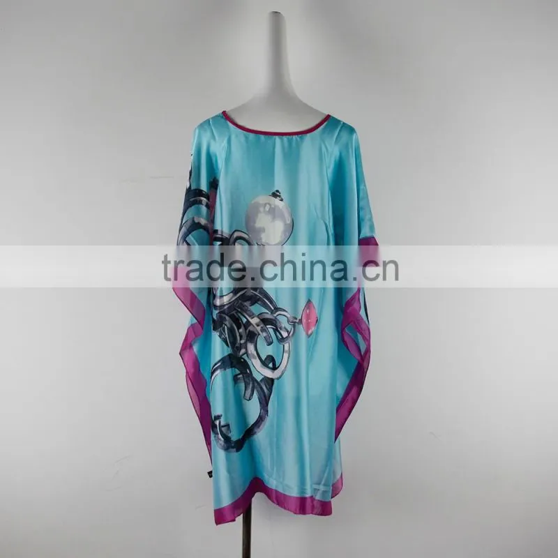 Bat wing sleeve fashion women dress chiffon clothes
