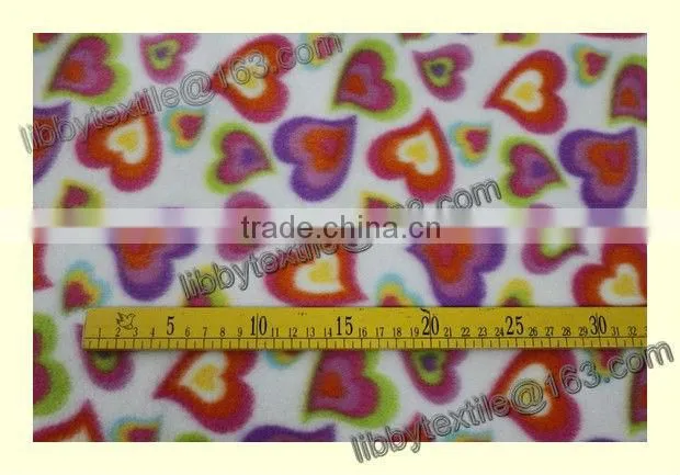 100% polyester printed cheap polar fleece fabirc