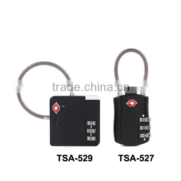 2015 New trendy style safe suitcase lock travel lock TSA cable lock