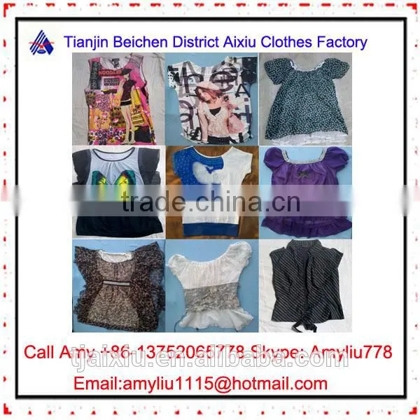 Hot sale second hand ladies clothes