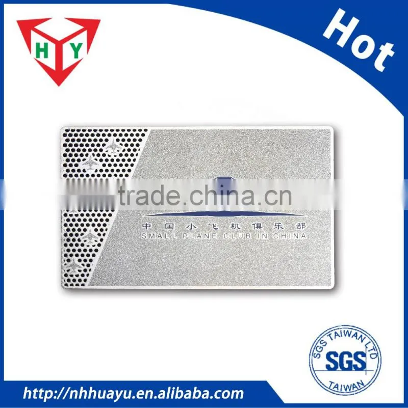 Business Service Style and Satin Black Metal Business Cards Theme OEM Metal Business Card