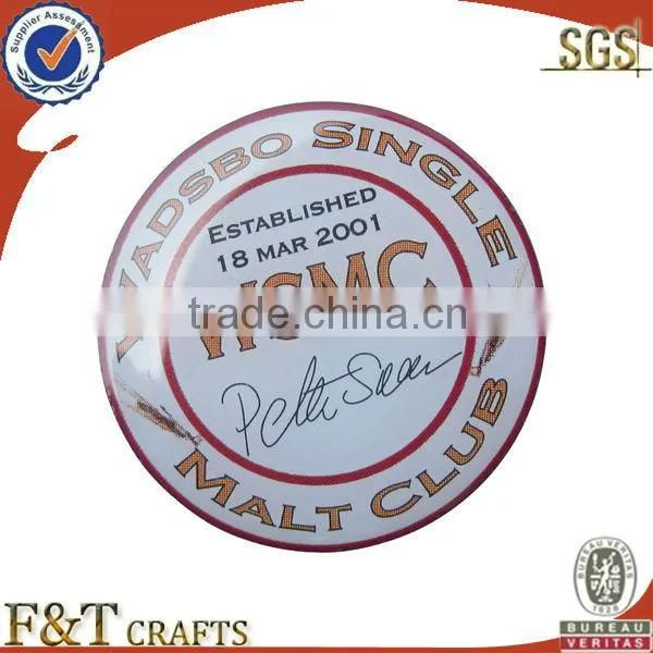 promotional felt print cheap custom badge