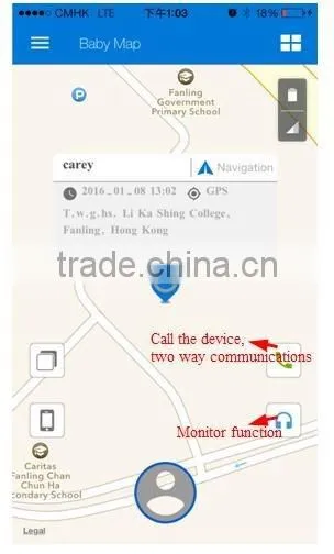 sos button real time tracking bluetooth watches child/elderly/kids gps tracker bracelet prisoner