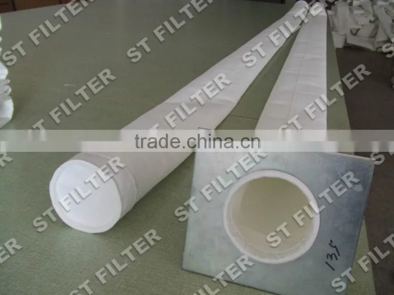 PE filter bag for cemment plant,Dia130*3600mm